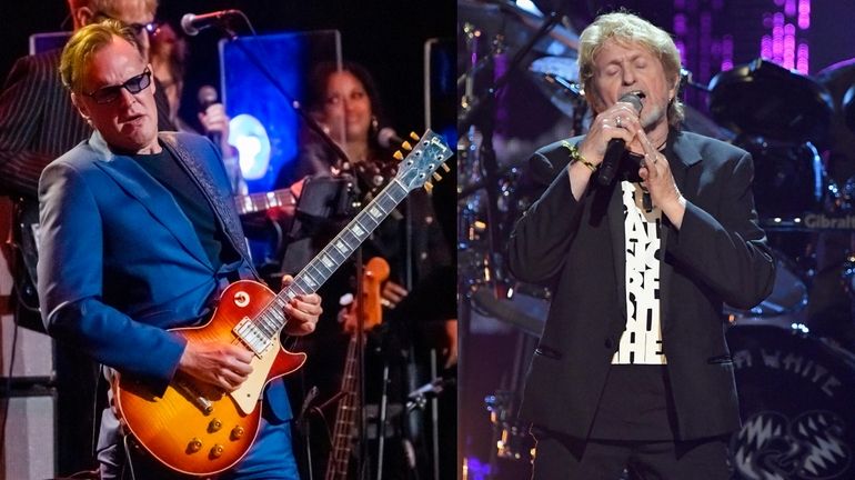 Joe Bonamassa, left, and former Yes vocalist Jon Anderson are part...