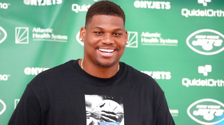 August 5, 2019, Florham Park, New Jersey, USA: New York Jets defensive  linemen Quinnen Williams (95) during training camp at the Atlantic Health  Jets Training Center, Florham Park, New Jersey. Duncan Williams/CSM