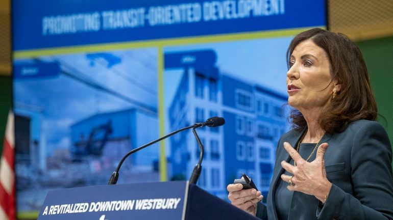 Gov. Kathy Hochul announced the completion of a state-funded downtown...