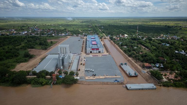 A view of the canal at Prek Takoe village eastern...