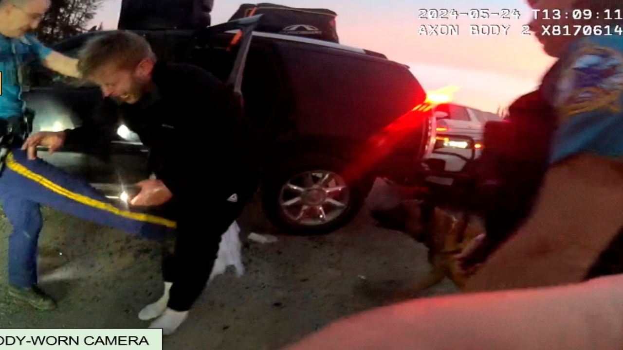 Alaska State Troopers beat, stunned and used dog in violent arrest of