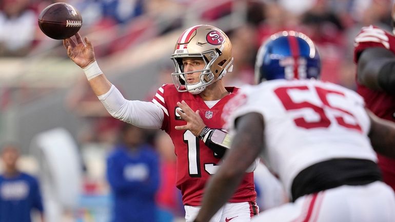 49ers QB Brock Purdy burns Giants blitzes in runaway win