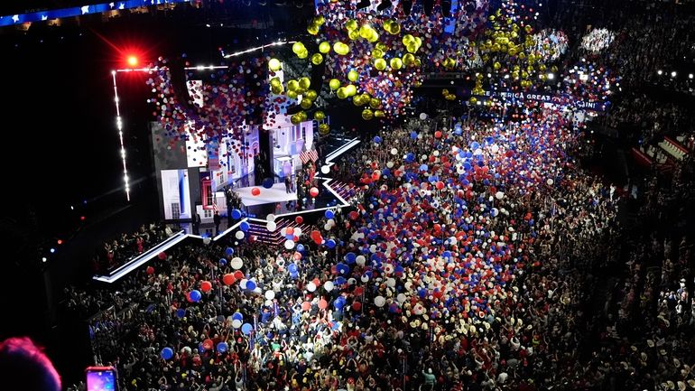 Republican presidential candidate and former president, Donald Trump, and Republican...