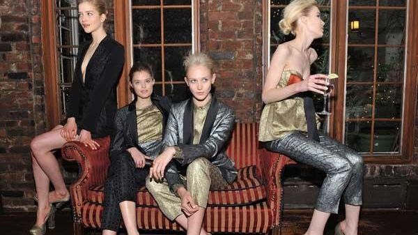 Models pose during the Stella McCartney Autumn 2012 Collection. (Getty)