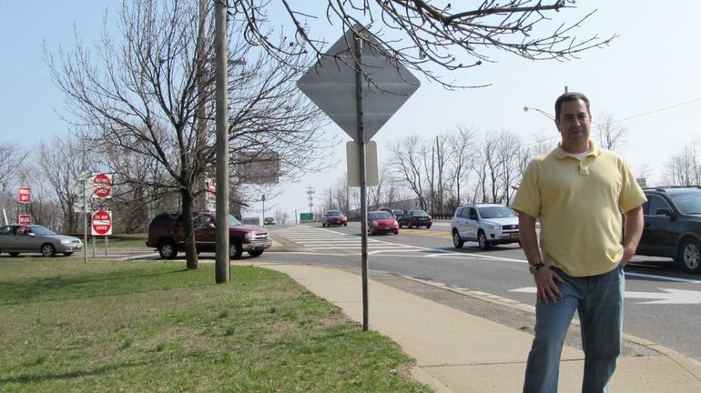 Gary Collins on the corner of Hart Avenue, just north...