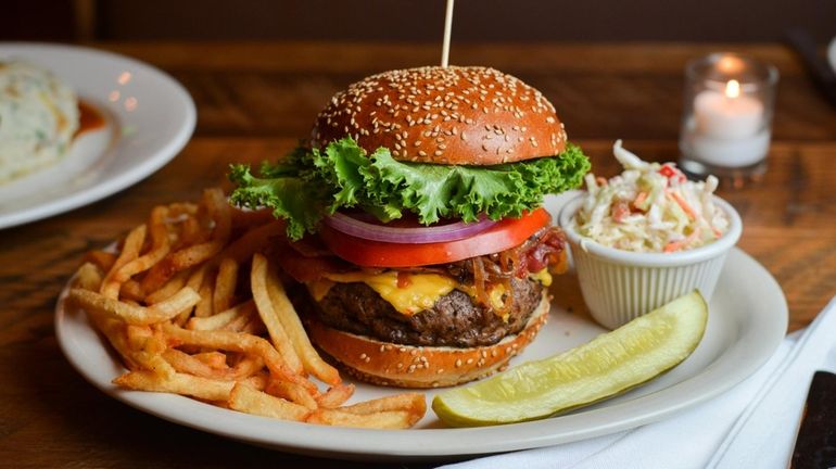 A chophouse burger at PeraBell Food Bar.