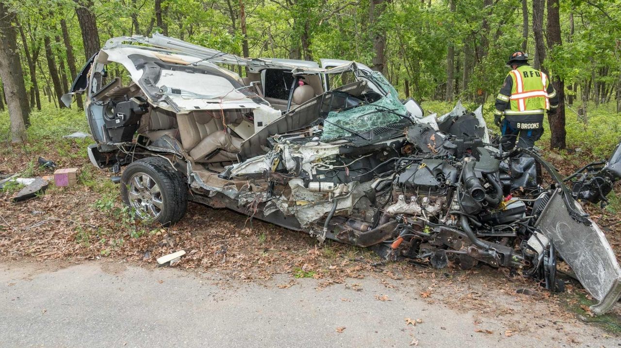 Driver left with just scratches after crashing into trees, flipping SUV ...