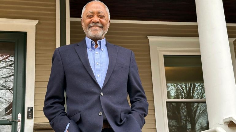 Former Minneapolis City Council member Don Samuels poses outside his...