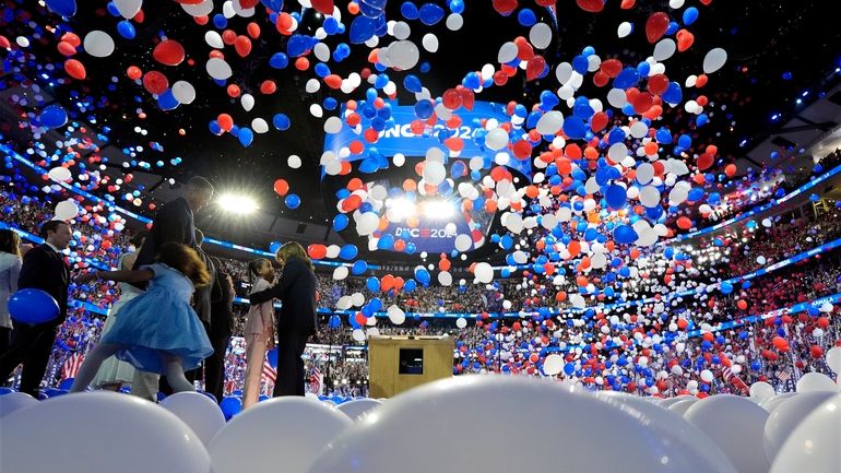 Democratic presidential nominee Vice President Kamala Harris, second gentleman Doug...