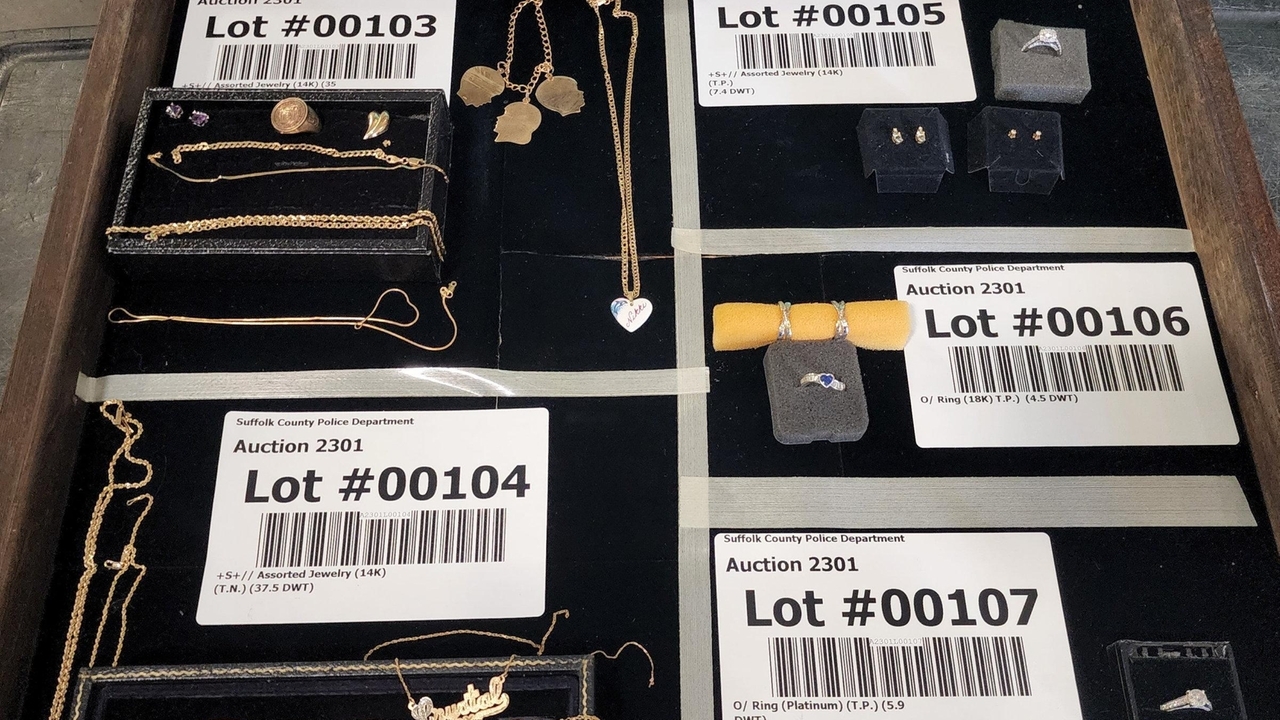 Suffolk County Police auction art, jewelry and other stolen property ...