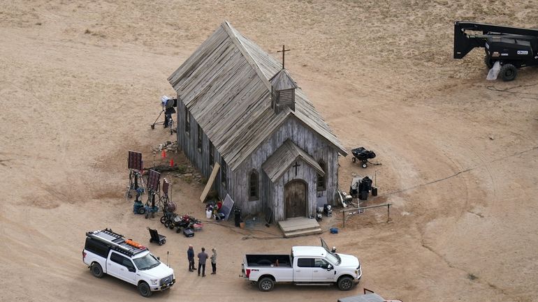 This aerial photo shows the Bonanza Creek Ranch in Santa...