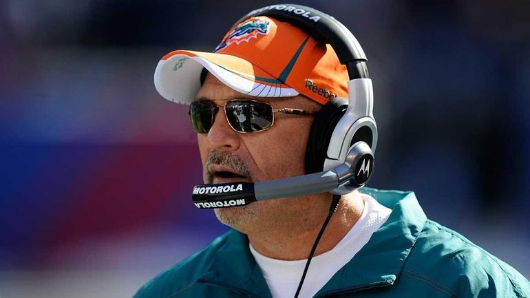 Dolphins head coach Tony Sparano during a game against the...