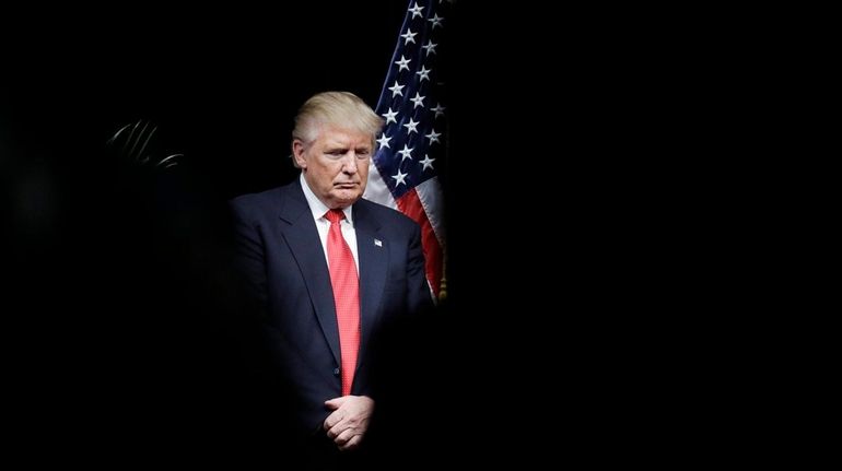 Republican presidential candidate Donald Trump is seen on Tuesday, Sept....