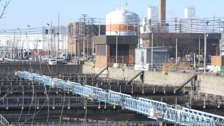 Sections of the Passaic Valley Sewerage Authority plant are seen...