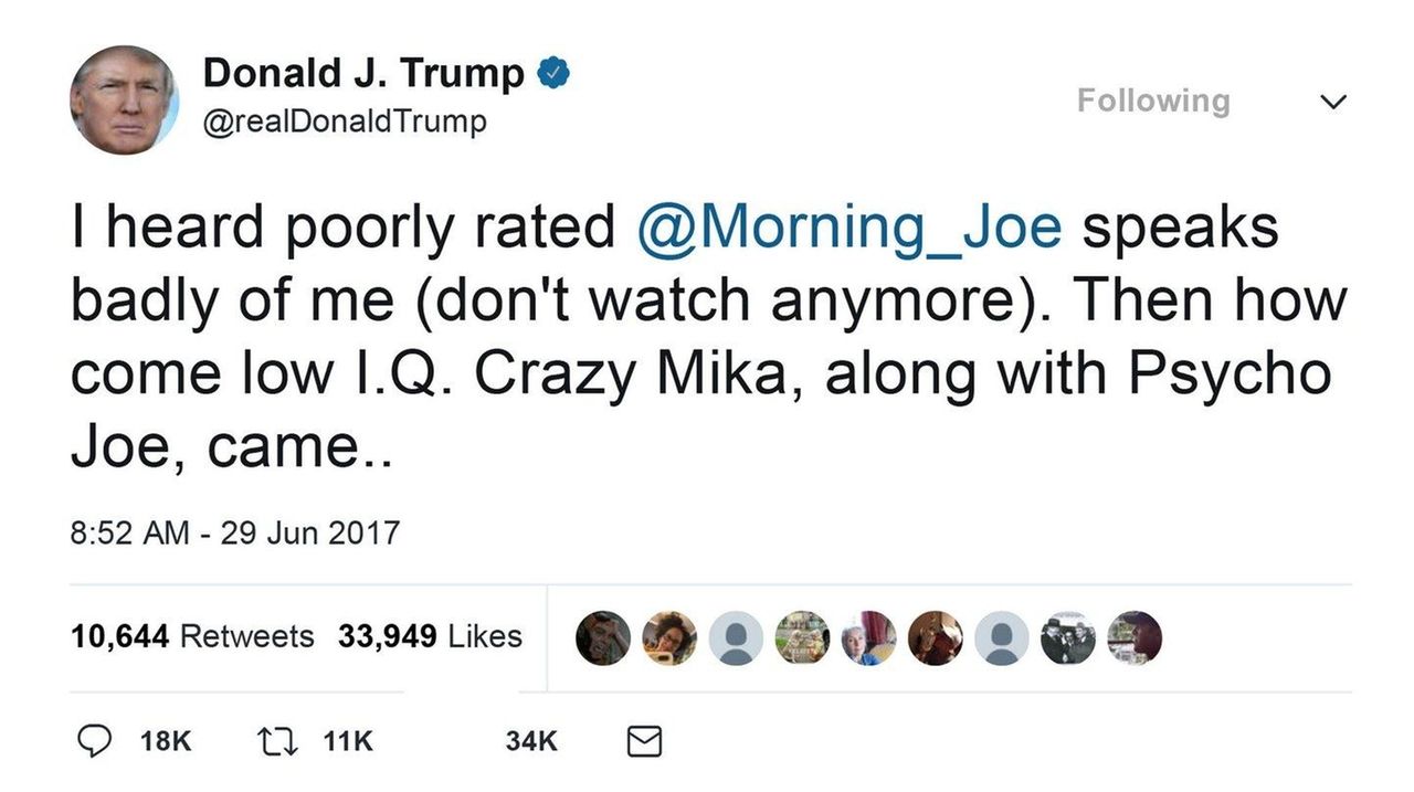 Trump Ridicules ‘Morning Joe’ Host’s Looks, Faces Backlash - Newsday