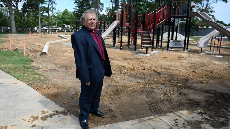 Brentwood Chamber of Commerce President Bruce Fabrizio at Ross Memorial Park in...