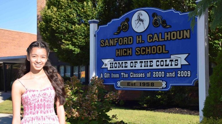 Samantha Hernandez, 16, a junior at Sanford H. Calhoun High...