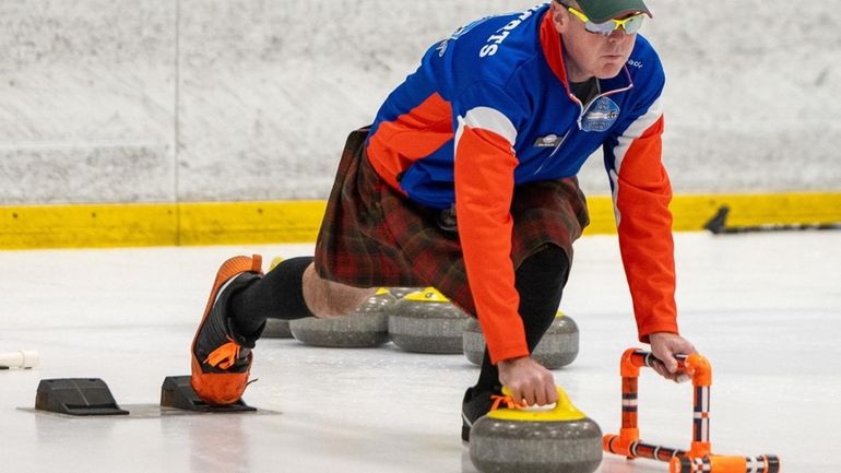 Rob Roberts of Merrick in a friendly competition between the...