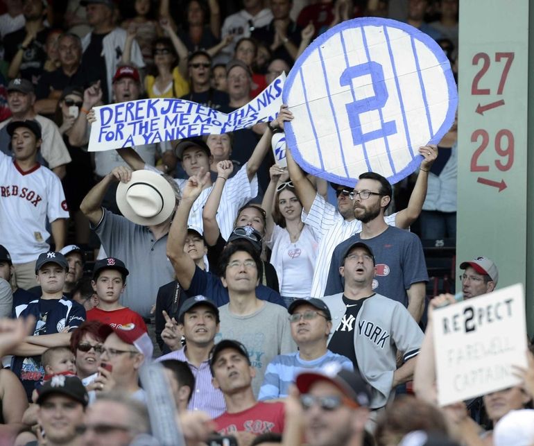 Derek Jeter souvenirs? They're everywhere at Fenway Park - Newsday