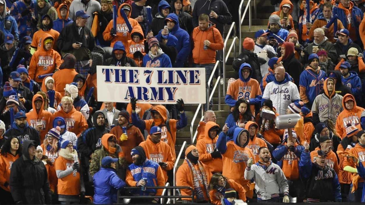 The 7 Line Army, band of Mets fans, will be out in force when the