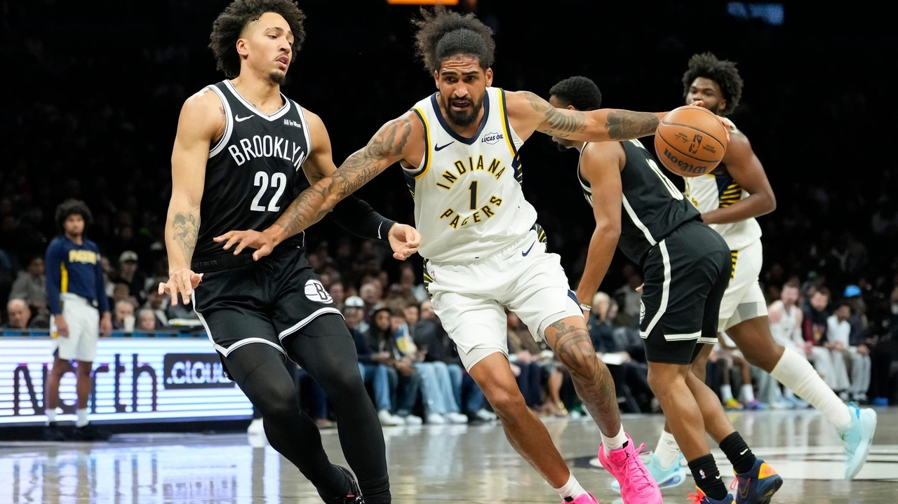 Pacers get double-digit scoring from 7 players in a 123-94 win over the Nets