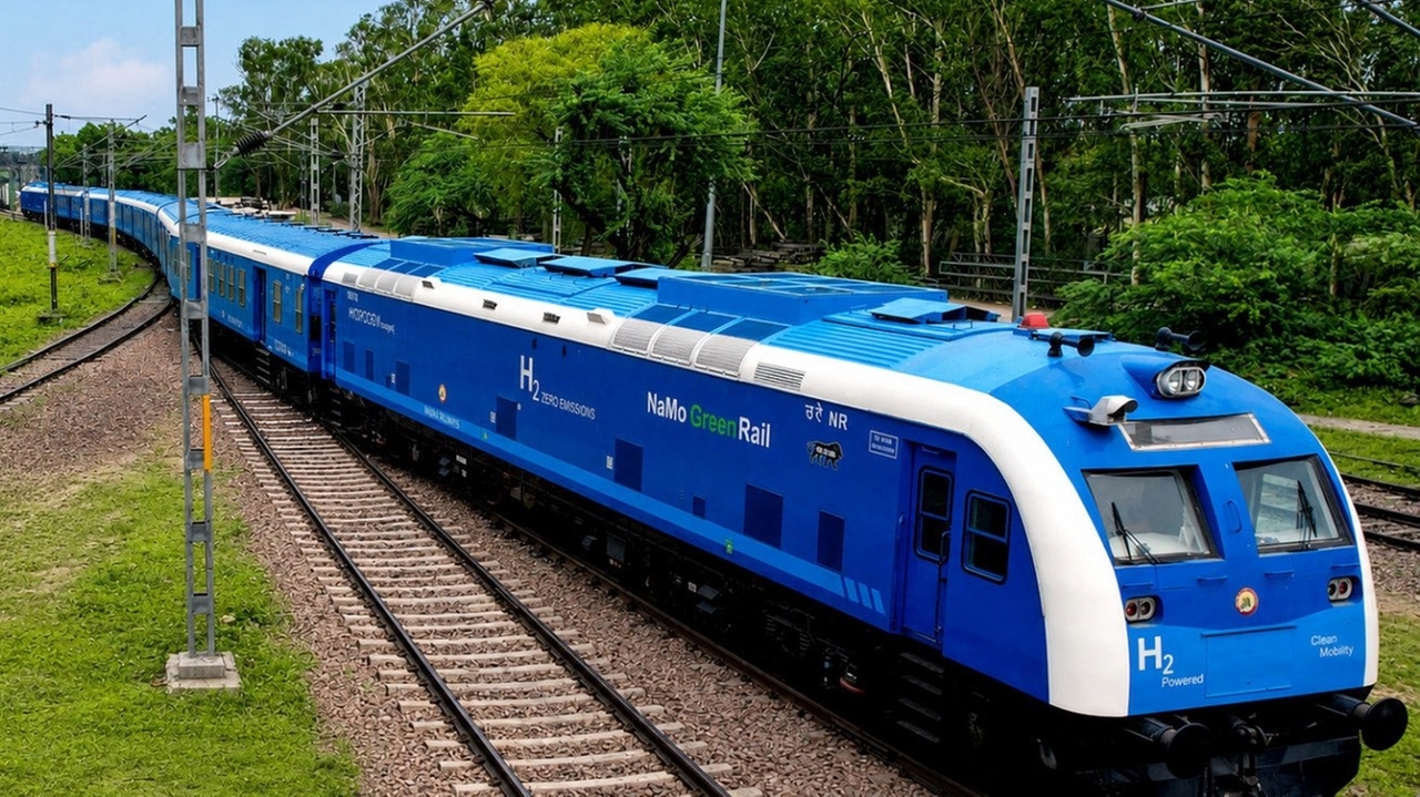 India launches first hydrogen-powered train built in the country to ...