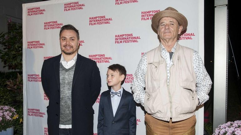 From left, "St. Vincent" director Theodore Melfi and stars Jaeden...