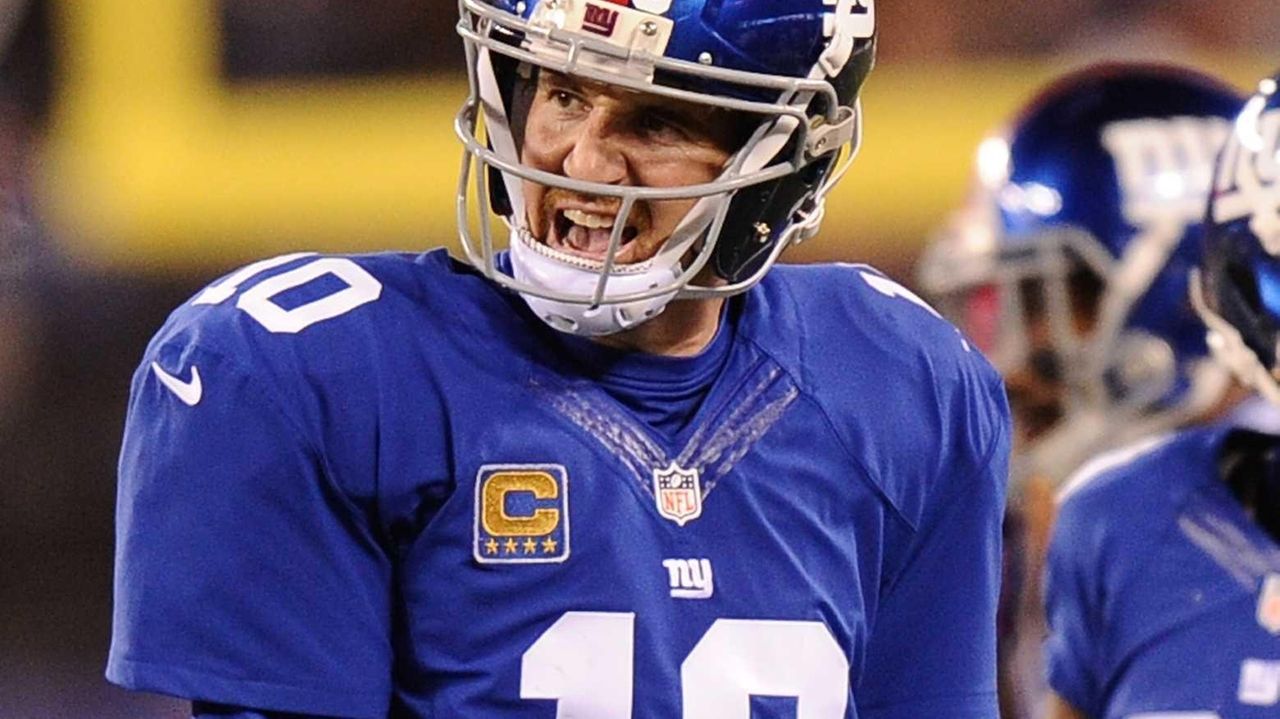 Eli Manning wasn't upset, he was concentrating on 2-point conversion