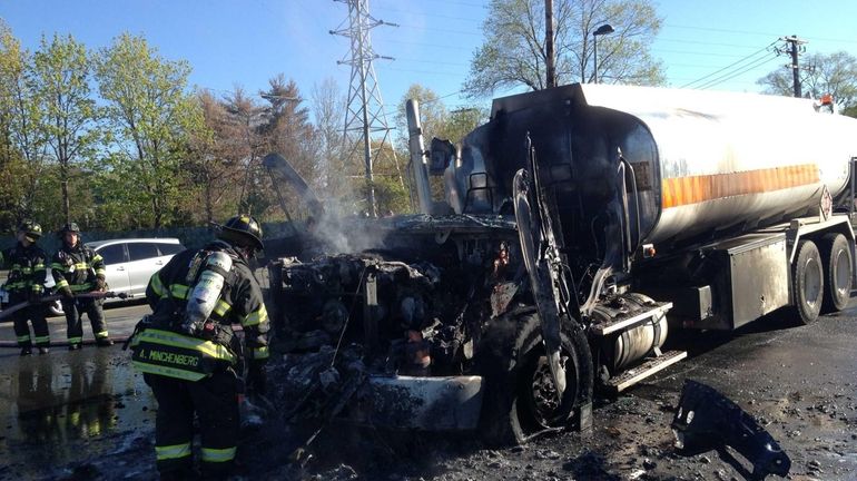 A tanker-truck fire Saturday morning prompted the evacuation of homes...