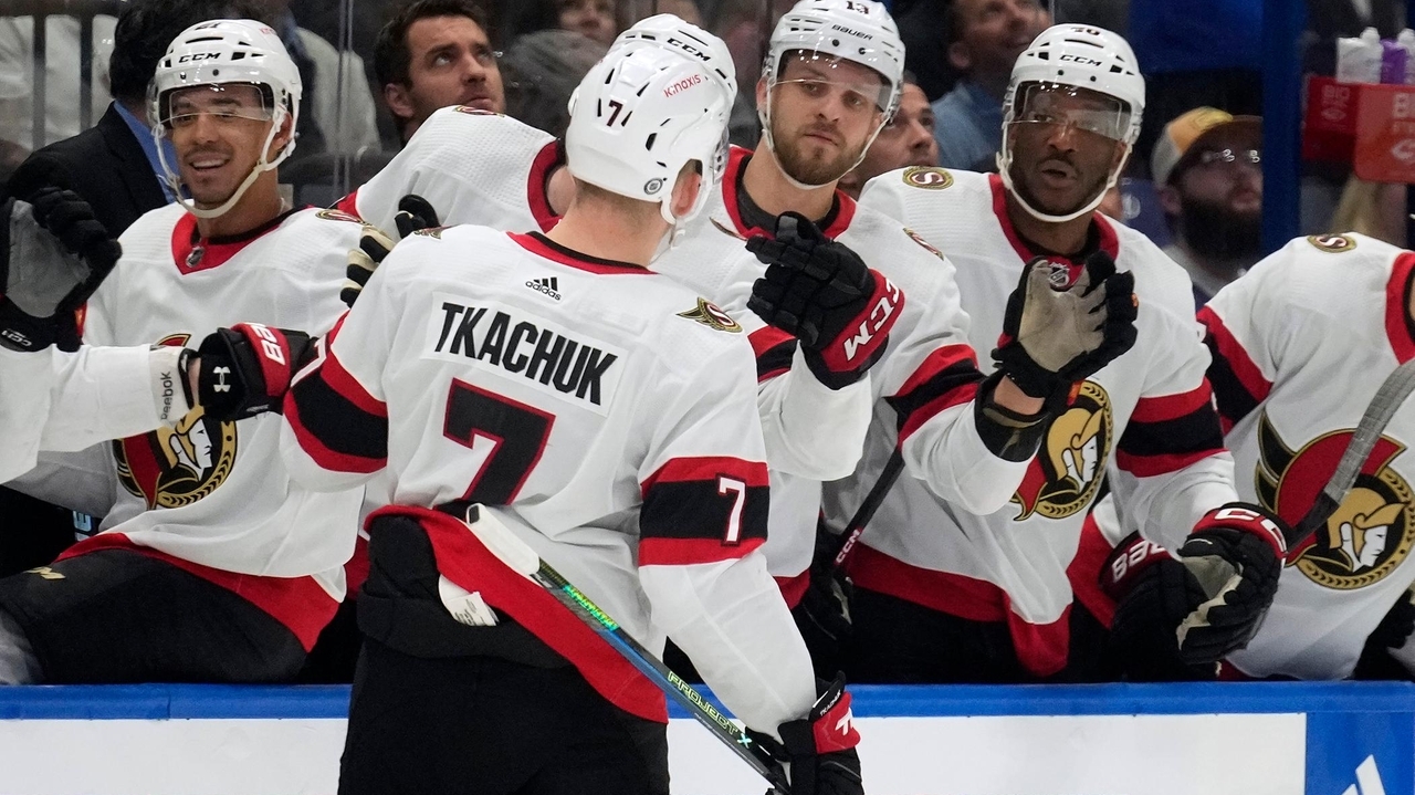 Brady Tkachuk scores the only goal of the shootout as Ottawa beats ...
