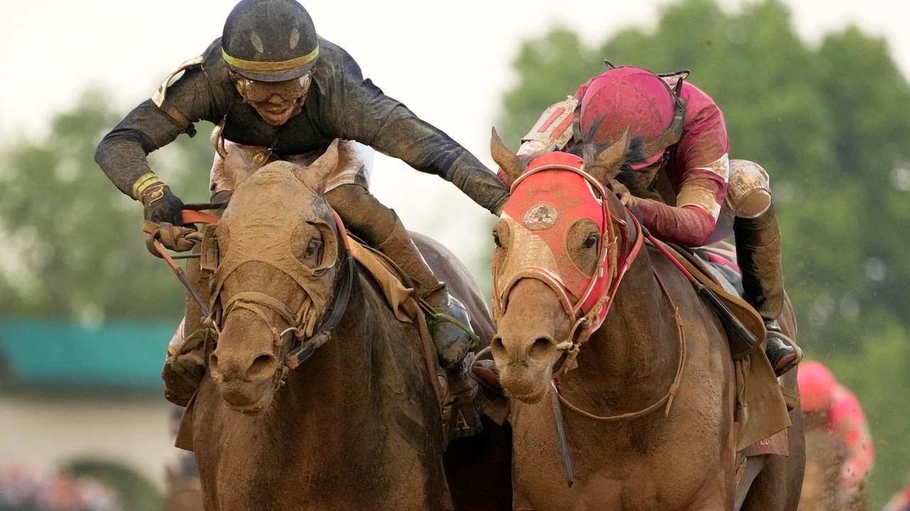 Jockey Tyler Gaffalione fined for 'touching a rival' near the finish