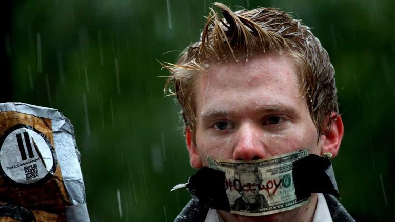 Robert James Carlson, 25, of Jersey City, an Occupy Wall...