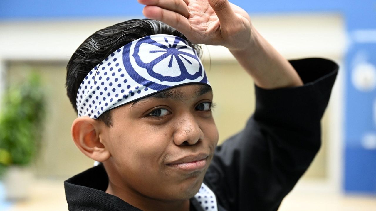 Karate student on mend from surgery receives gifts from Ralph Macchio