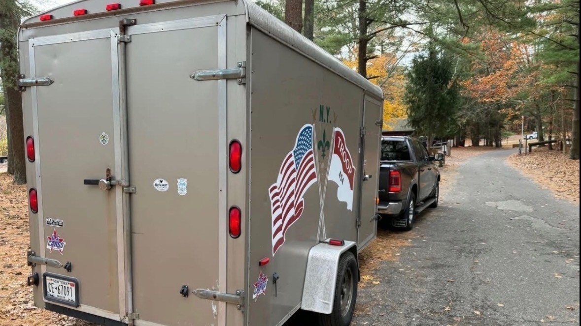 Police seek help finding Boy Scout trailer stolen from Port Jefferson Station church parking lot