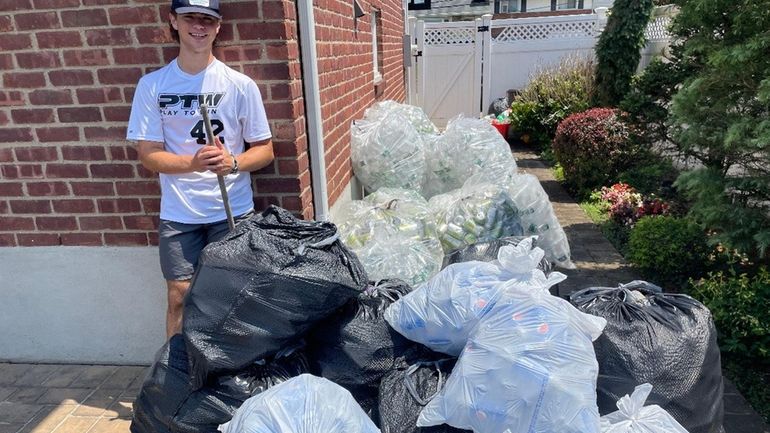 Phil Andriola of Garden City South recently started a recycling...