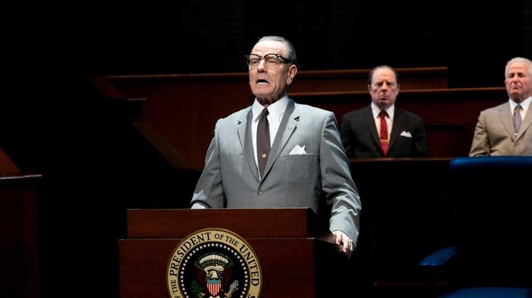 Bryan Cranston in "All the Way," a new Broadway production...