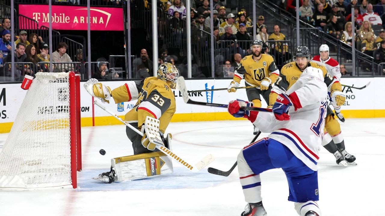 Dach's goal midway through 3rd period rallies Canadiens to 3-2 win over the Golden Knights