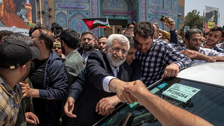 Candidate for the Iran's presidential election Saeed Jalili, a hard-line...