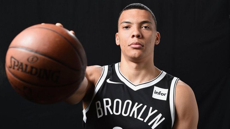 Nets forward Jacob Wiley during Media Day at the Hospital...