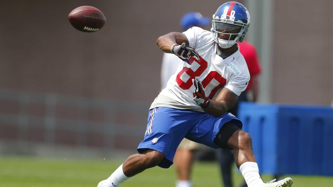 Victor Cruz, Odell Beckham play catch at Giants mini-camp 