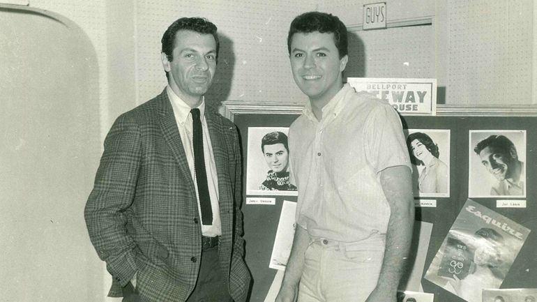 James Darren, right, in the lobby of Gateway Playhouse in...