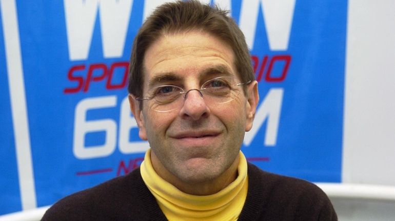 WFAN's Mark Chernoff at the station's old studios in Astoria...