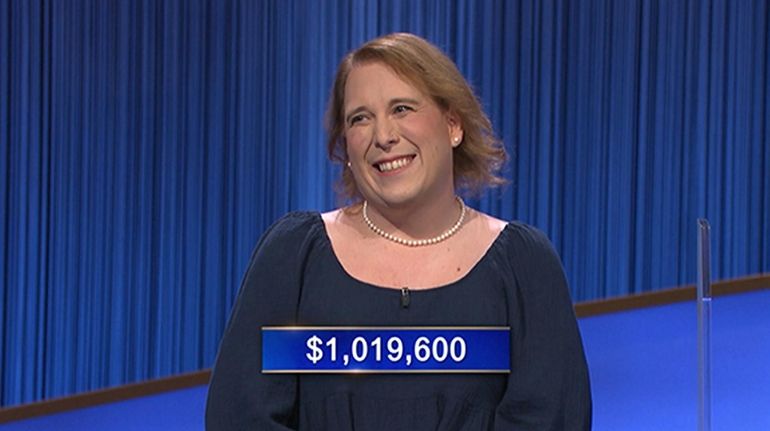 Amy Schneider earned $1,382, 800 during her 40-day streak on...