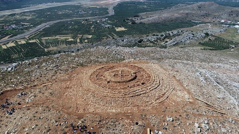 In this undated photo provided by the Greek Culture Ministry...