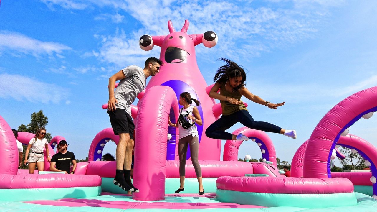 Big Bounce America brings massive bounce houses for all ages to