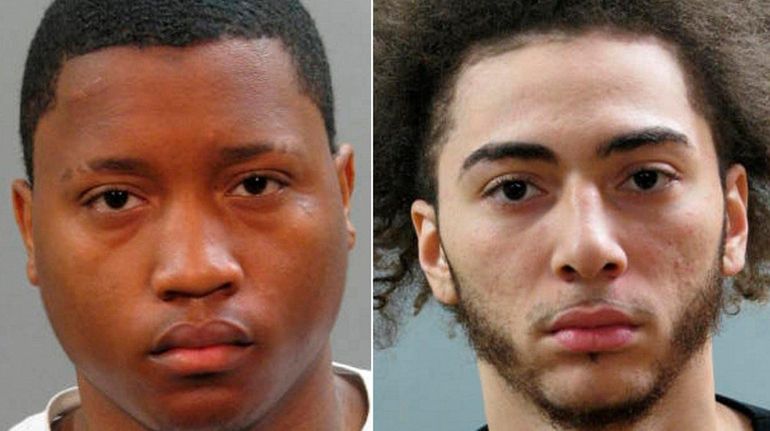 Jahmani Harleston, left, and D'Andre Dogostiano were arrested on Tuesday,...