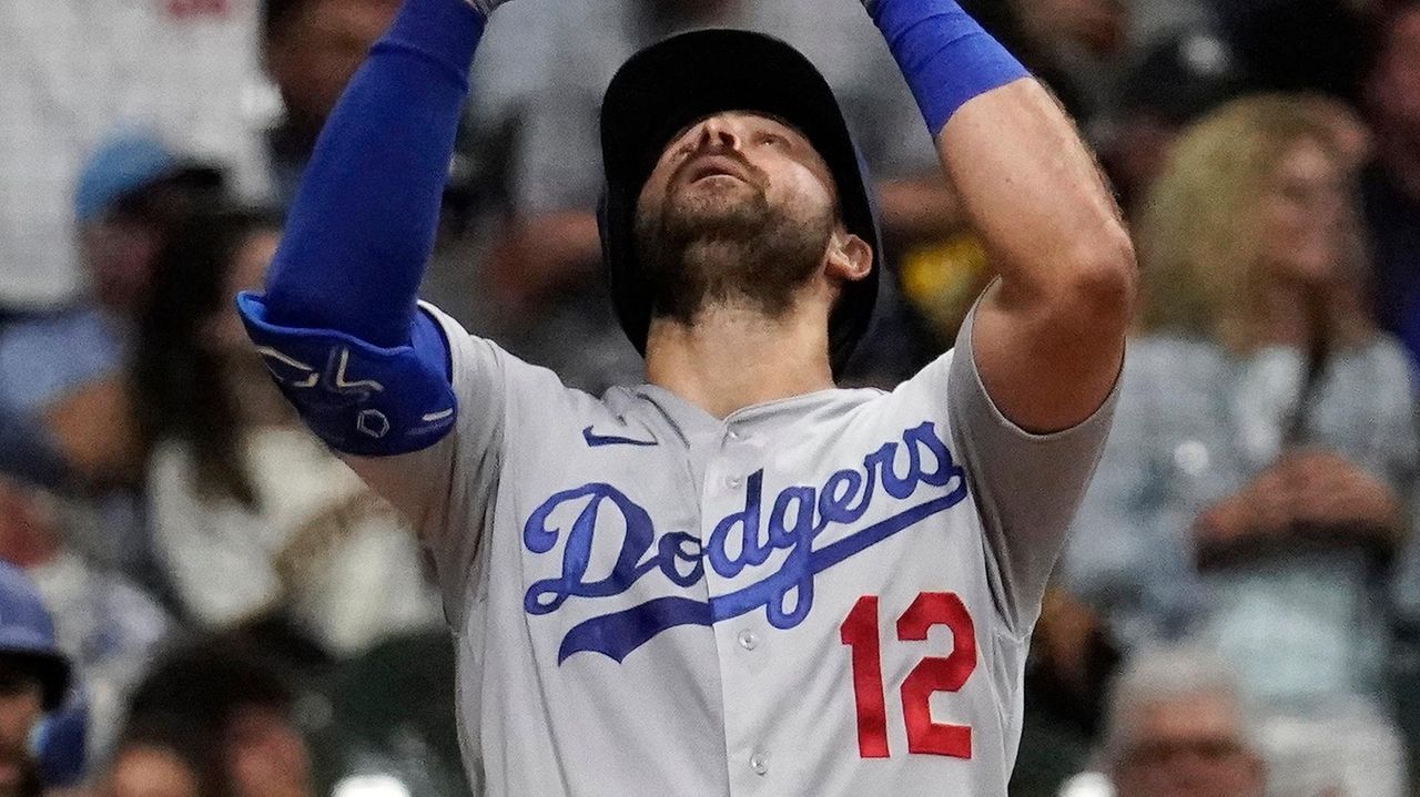 Joey Gallo Happy Dance in #Dodgers locker room today good m