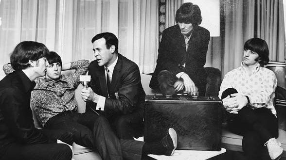 Radio's Cousin Brucie (real name Bruce Morrow) chats up The Beatles on...