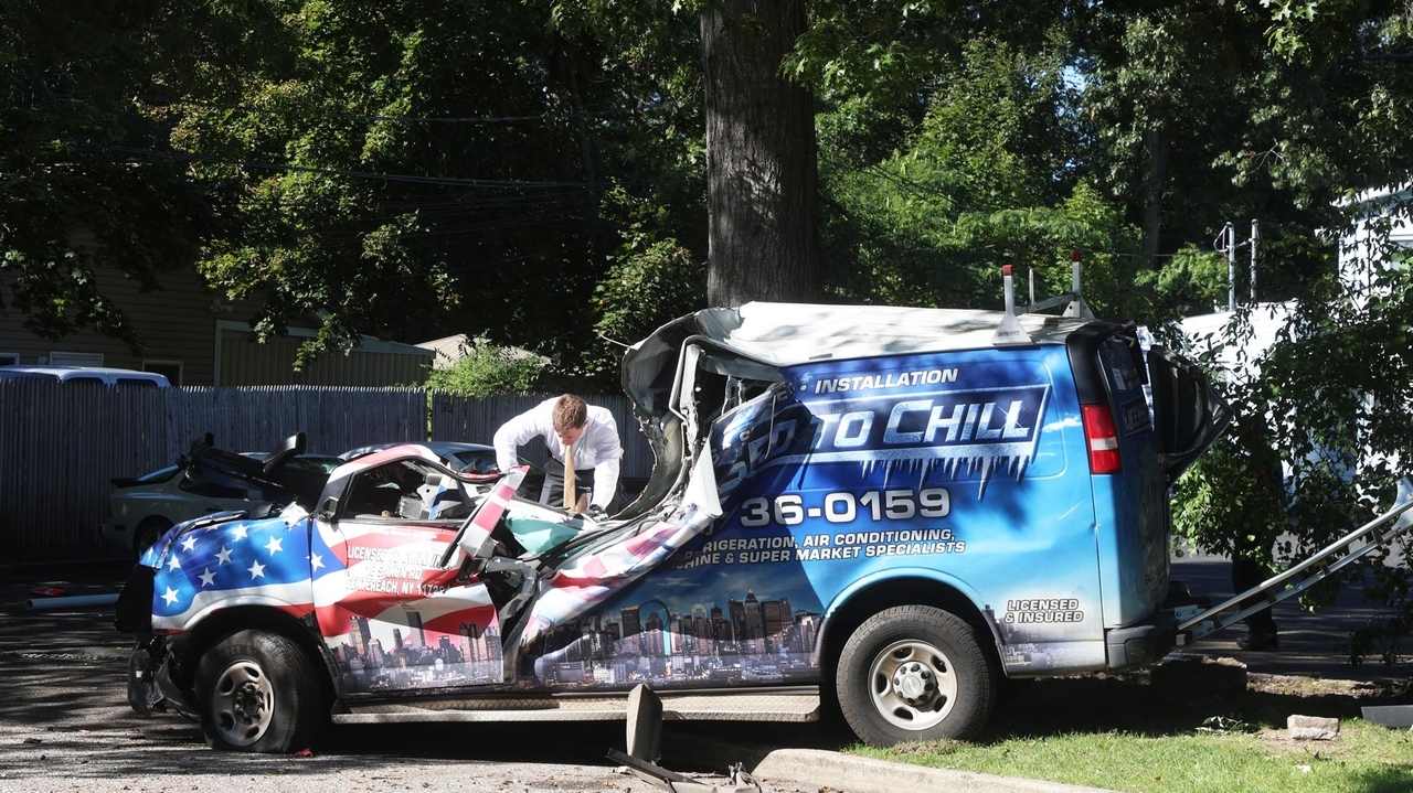 Driver of work van, Matthew Schneider, of Selden, killed in crash in ...