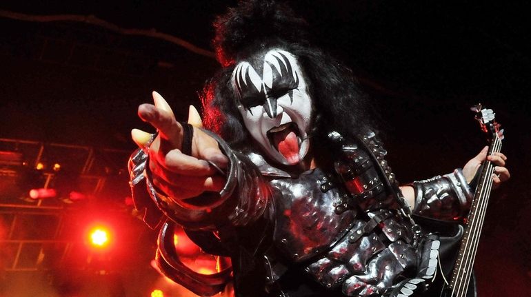 Gene Simmons of the heavy metal band Kiss.